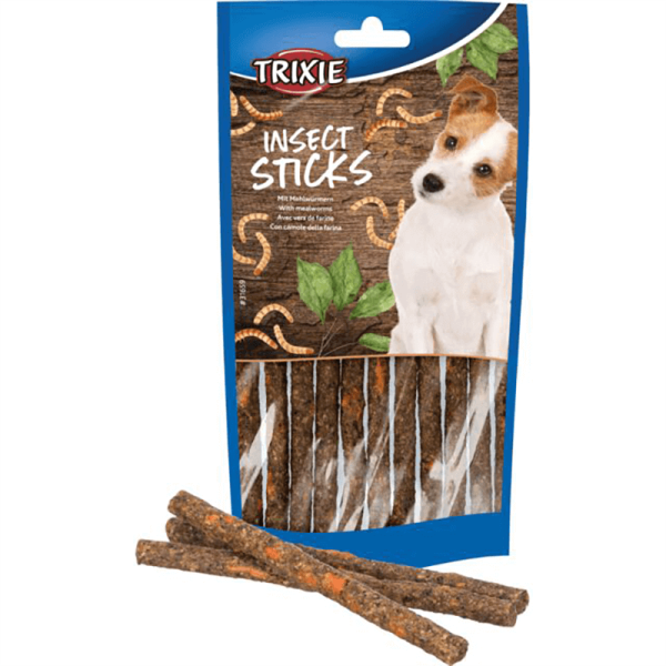 Hunde-Leckerlies "Insect Sticks mit Mehlwürmern"