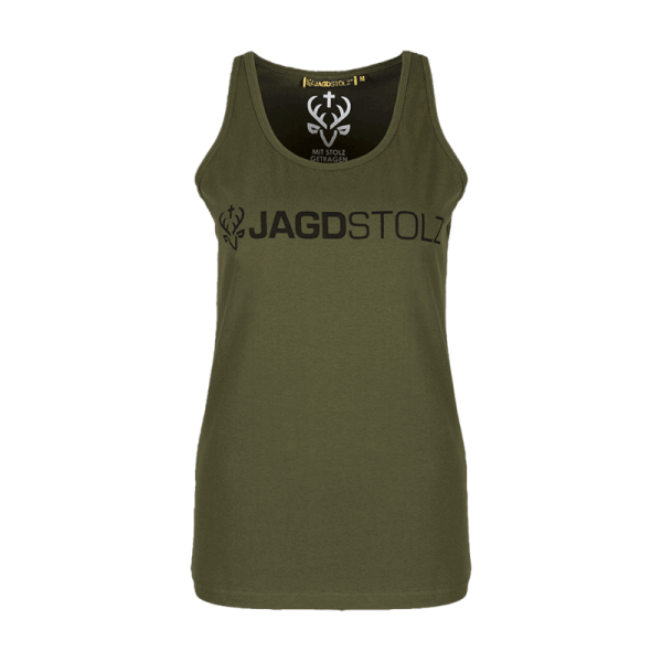 Jagdstolz Damen Tank Top Logo Black